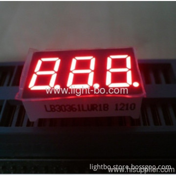 0.36" 3-digit 7-segment Led Display For Instrument Panel, Common Cathode Super Bright Red 